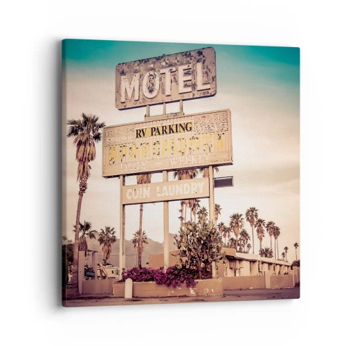 Canvastavla - Bild på duk - Här står tiden stilla - 40x40 cm