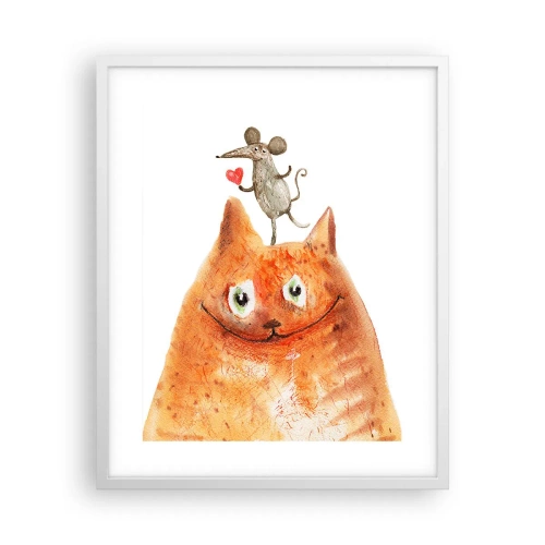 Affisch i vit ram - Kärlekens paradoxer - 40x50 cm