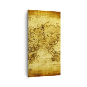 Canvastavla - Bild på duk - Världen är konstig - 65x120 cm