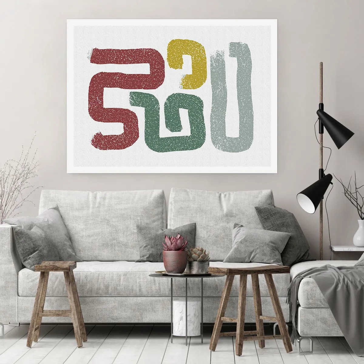 Affisch - På ett okänt språk - 70x50 cm