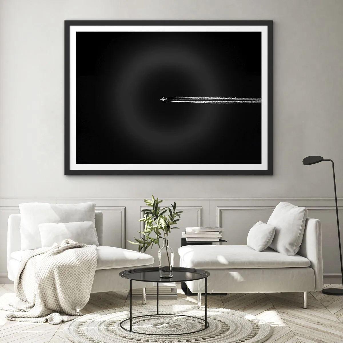 Affisch i svart ram - I en annan dimension - 50x40 cm