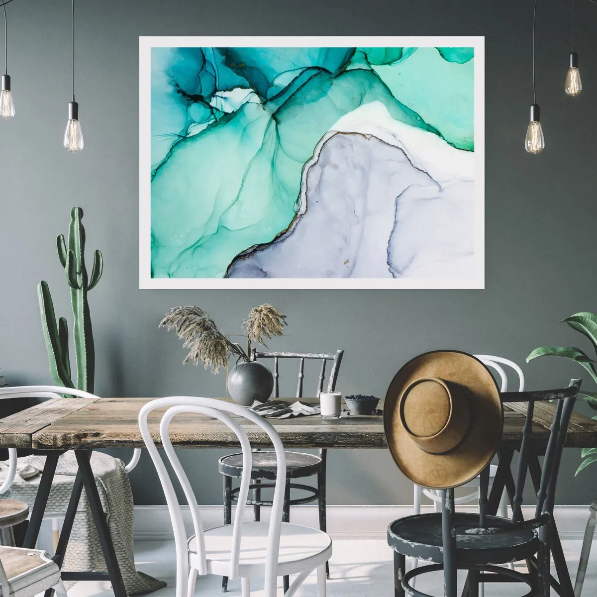 Affisch - En studie i turkos - 100x70 cm