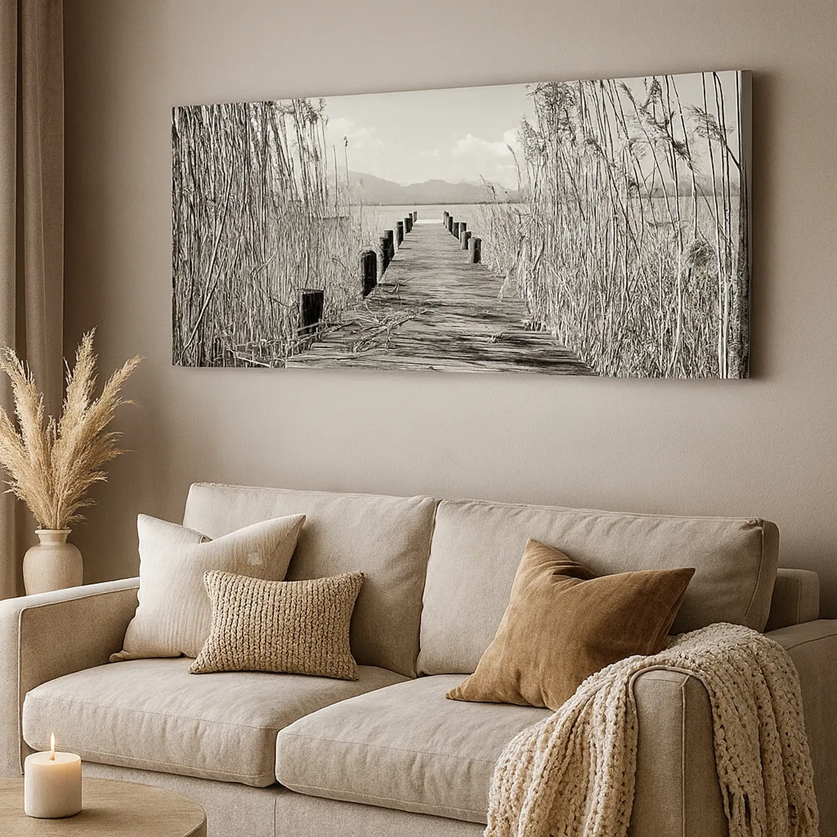 Canvastavla - Bild på duk - I gräsets fristad - 30x30 cm