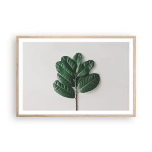 Affisch i ram av ljusek - Själva naturens bild - 91x61 cm