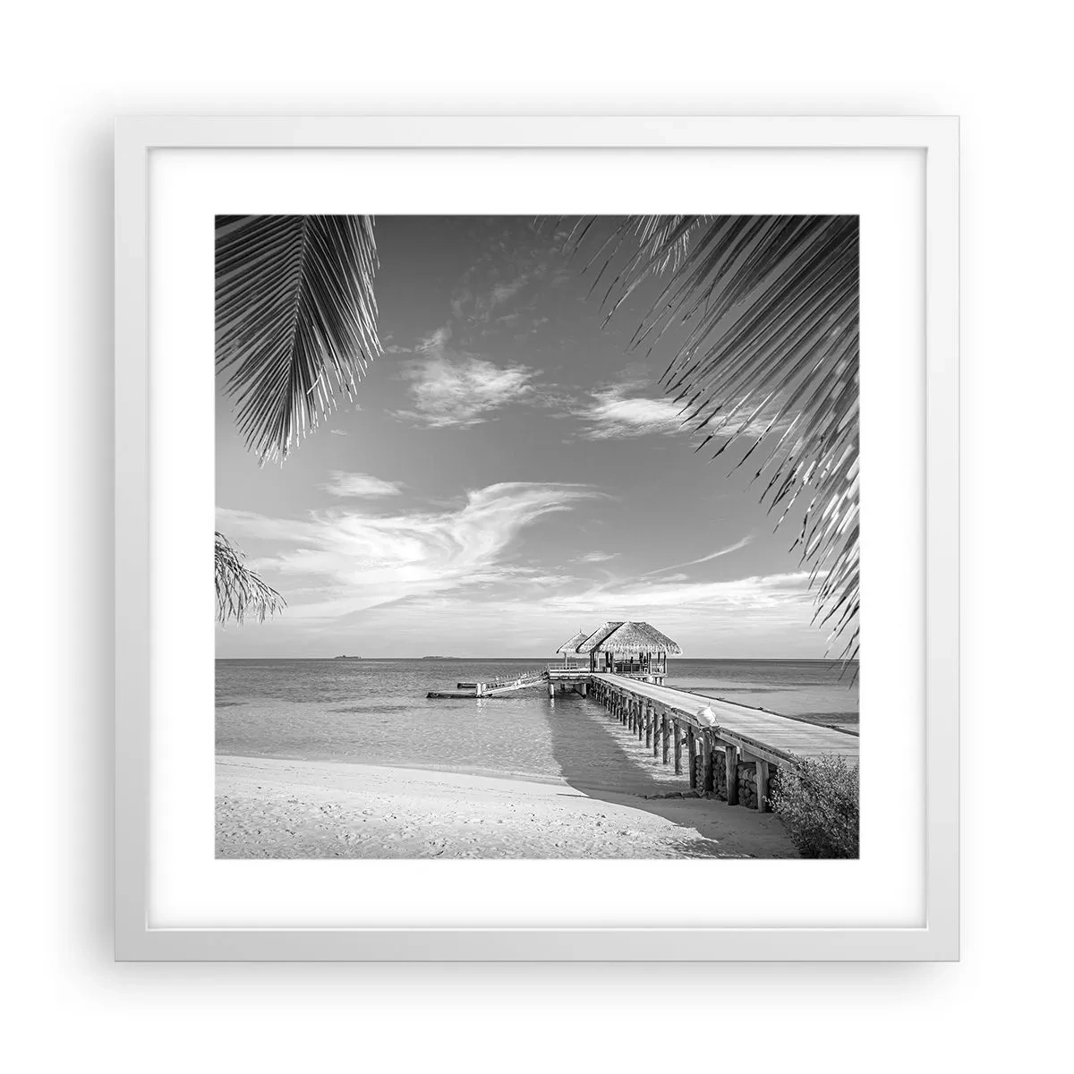 Affisch i vit ram - Minne eller dröm? - 40x40 cm