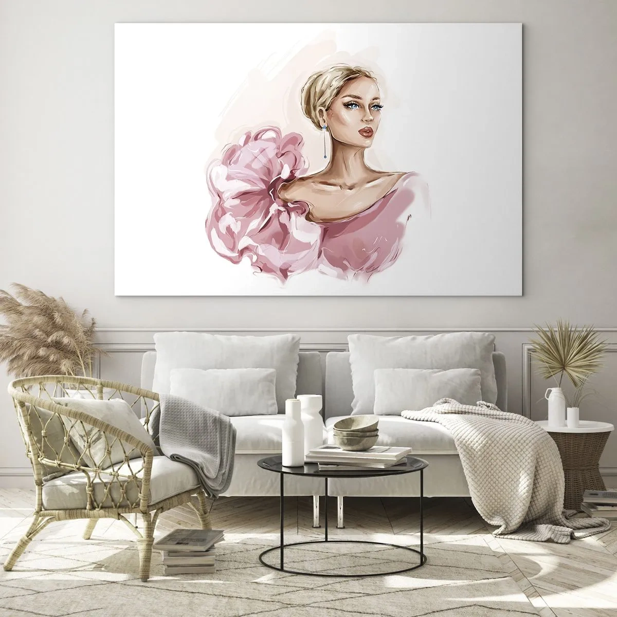 Glastavla - Bild på glas - Som målad... - 120x80 cm