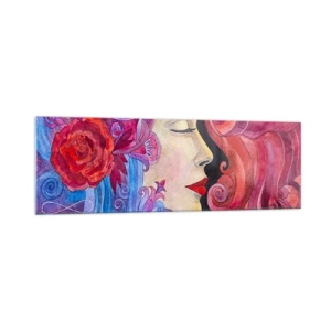 Glastavla - Bild på glas - Jugendstilen lever - 160x50 cm