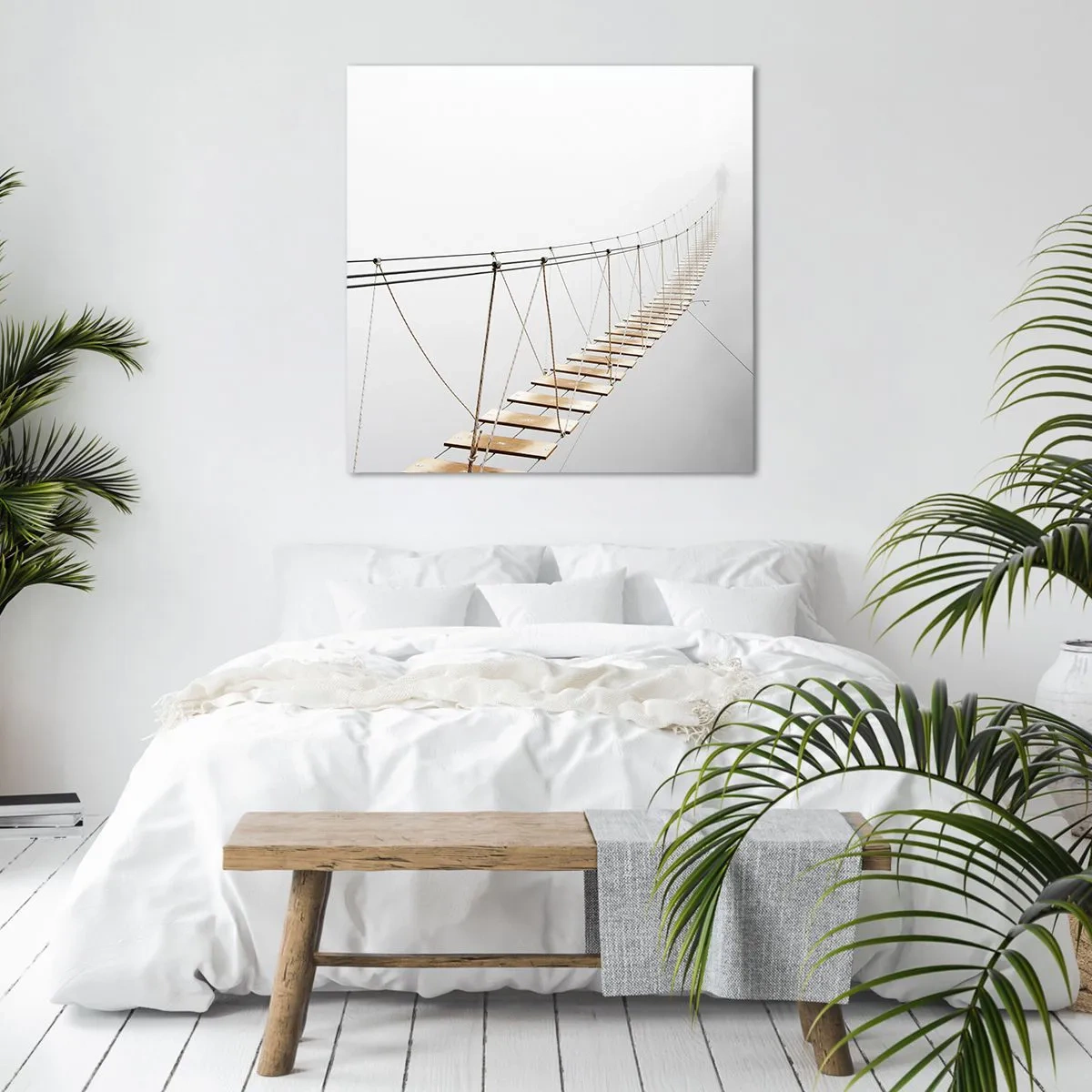 Canvastavla - Bild på duk - Vart leder den dig? - 70x70 cm