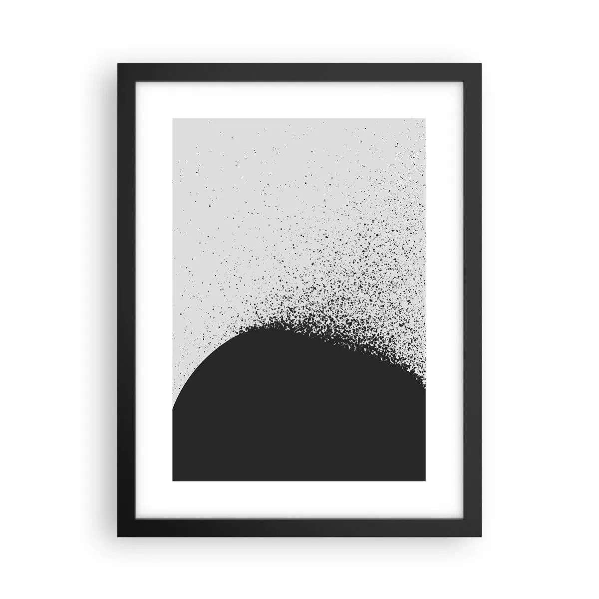 Affisch i svart ram - Partiklarnas rörelse - 30x40 cm