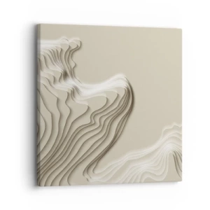 Canvastavla - Bild på duk - Konstens topografi - 30x30 cm