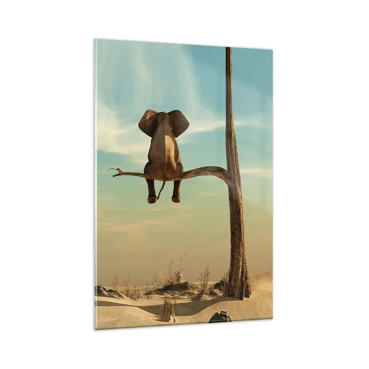 Glastavla - Bild på glas - Ny synvinkel - 80x120 cm