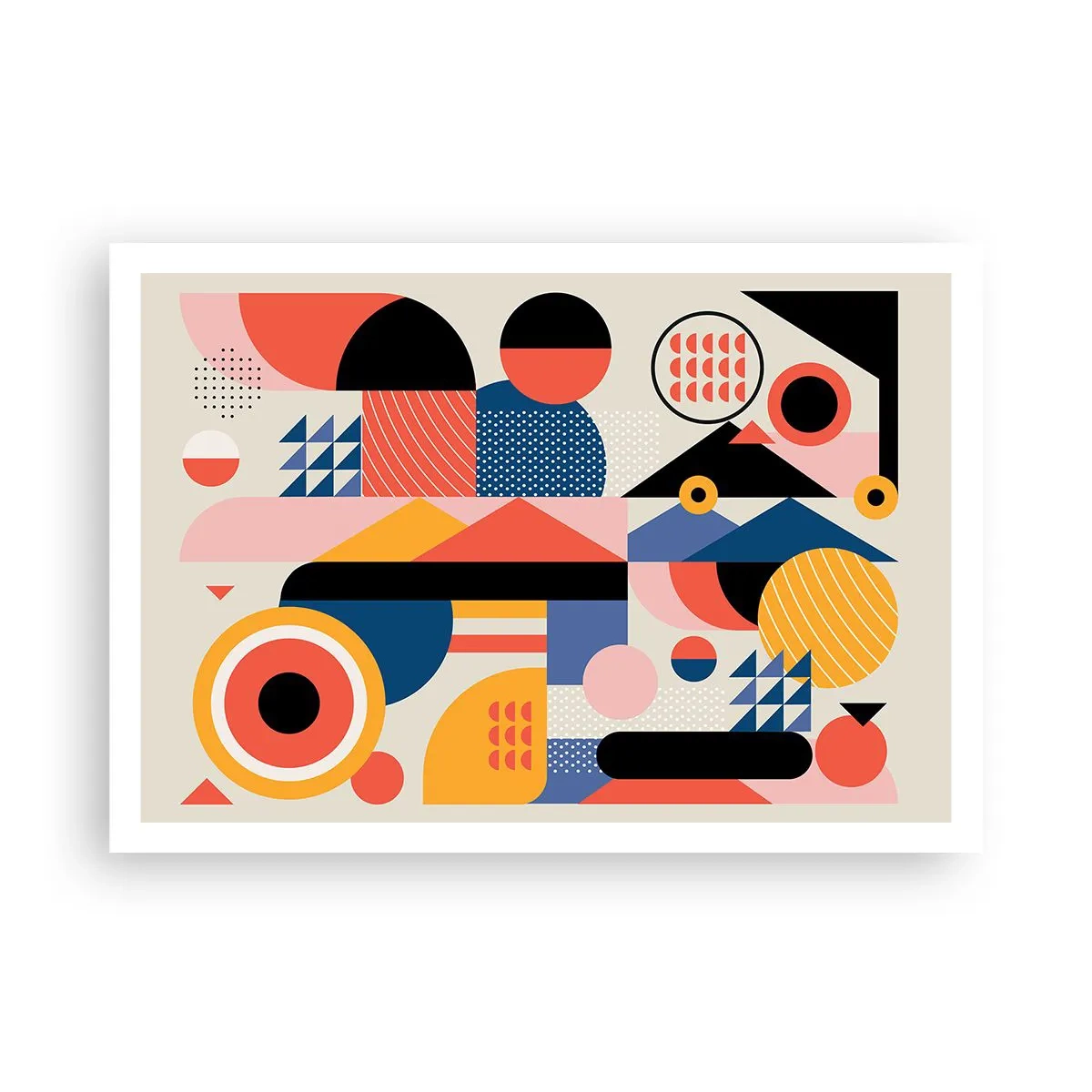 Affisch - Komposition: Lek - 100x70 cm