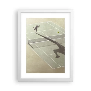 Affisch i vit ram - Övervinna sig själv - 30x40 cm