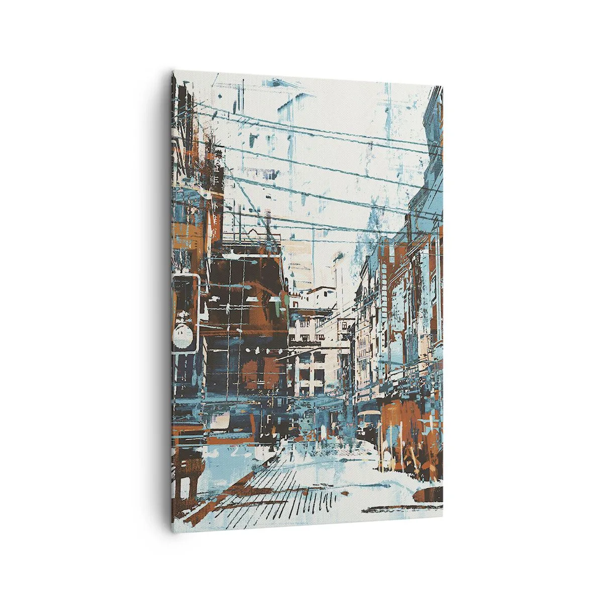 Canvastavla - Bild på duk - Igenkänd stadsled - 80x120 cm