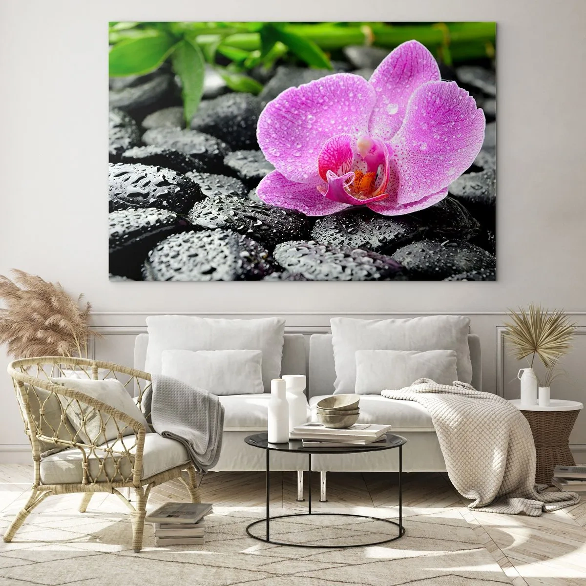Glastavla - Bild på glas - Som öppet hjärta - 120x80 cm