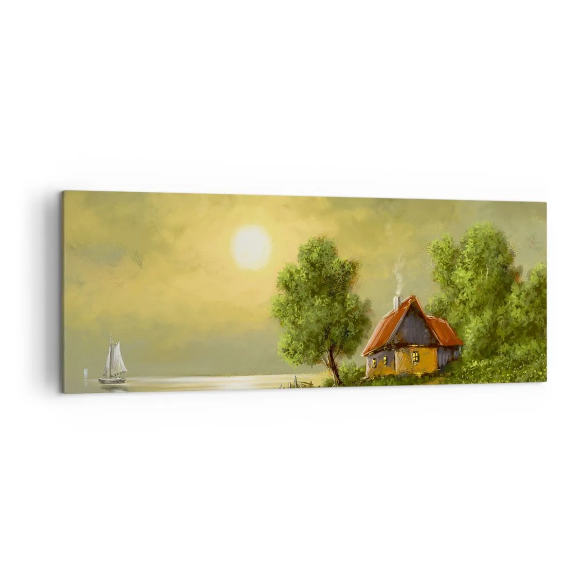 Canvastavla - Bild på duk - Vackert som från en bild - 140x50 cm