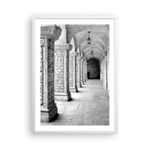 Affisch i vit ram - Och vart tar det vägen? - 50x70 cm