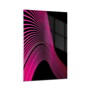 Glastavla - Bild på glas - Ljusets allé - 80x120 cm