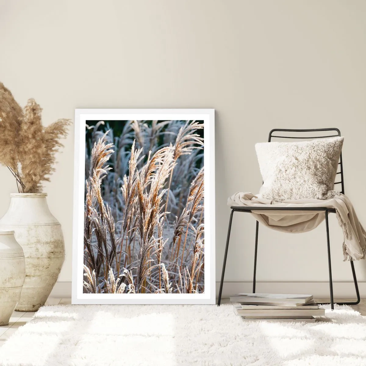 Affisch i vit ram - Frostprydda - 70x100 cm