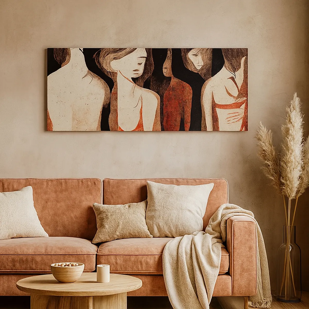 Canvastavla - Bild på duk - Madonnor av mörker - 30x30 cm