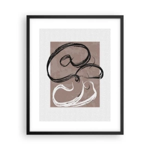 Affisch i svart ram - Komposition - sökande efter fullständighet - 40x50 cm