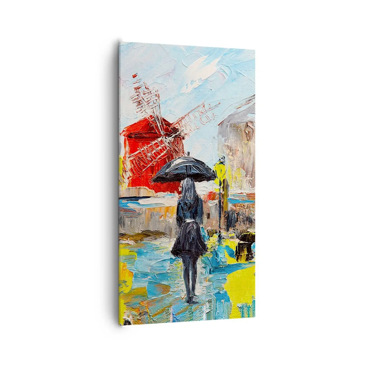 Canvastavla - Bild på duk - Parislegender - 65x120 cm
