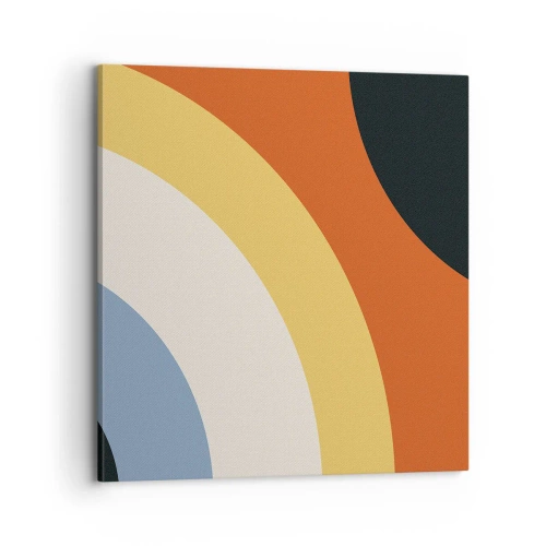 Canvastavla - Bild på duk - Mot varandra - 70x70 cm