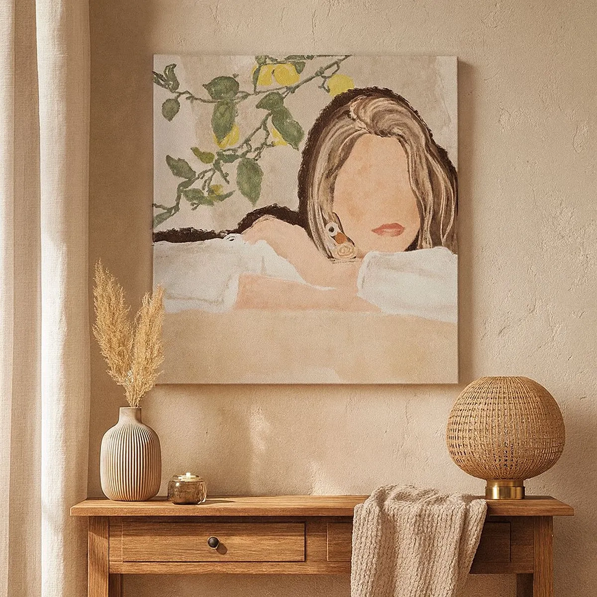 Canvastavla - Bild på duk - Sydlig skönhet - 30x30 cm