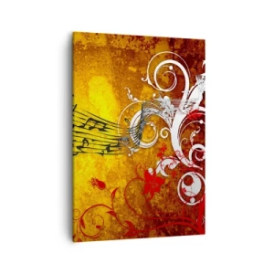 Canvastavla - Bild på duk - Låt musiken flyta - 50x70 cm