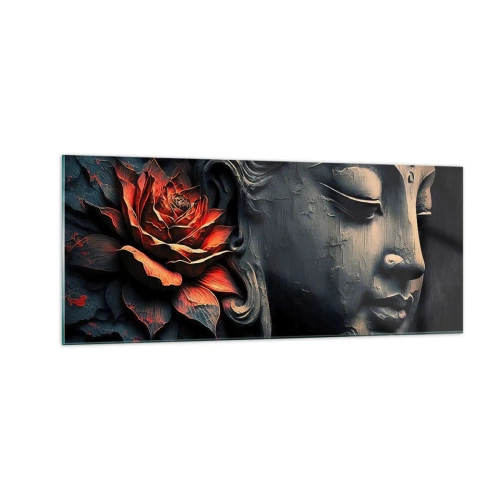 Glastavla - Bild på glas - I samklang med världen - 100x40 cm