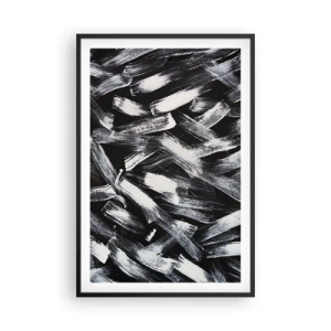Affisch i svart ram - Abstraktion i industriell anda - 61x91 cm