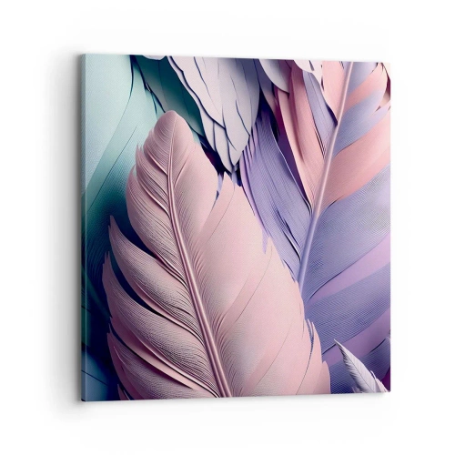 Canvastavla - Bild på duk - Fågelstil - 70x70 cm