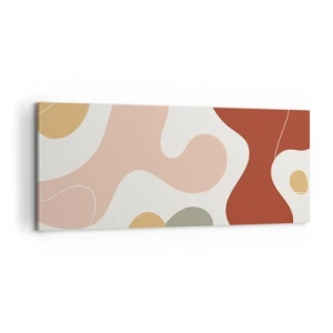 Canvastavla - Bild på duk - Ornamental zig-zack? - 100x40 cm