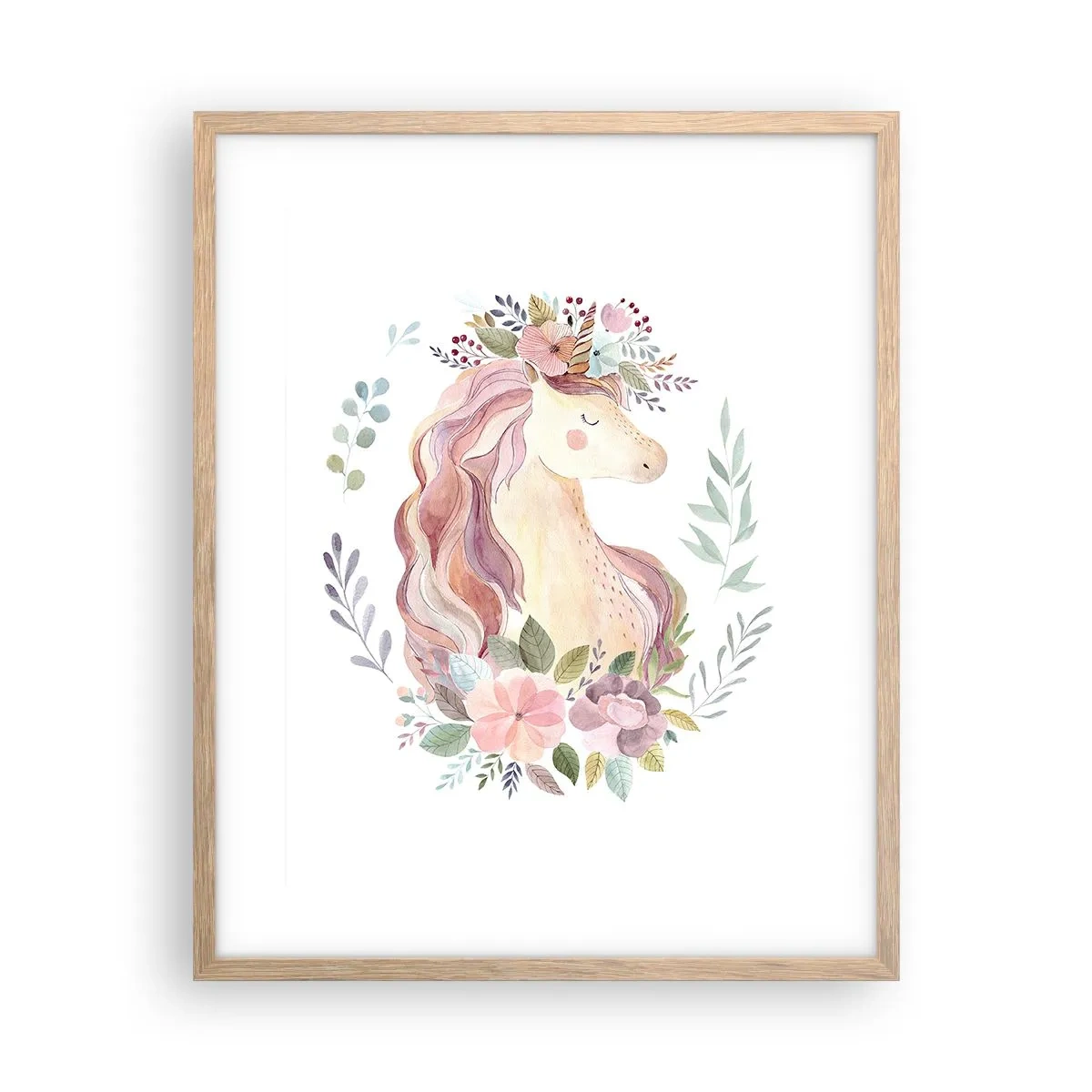 Affisch i ram av ljusek - En inbjudan till sagornas värld - 40x50 cm