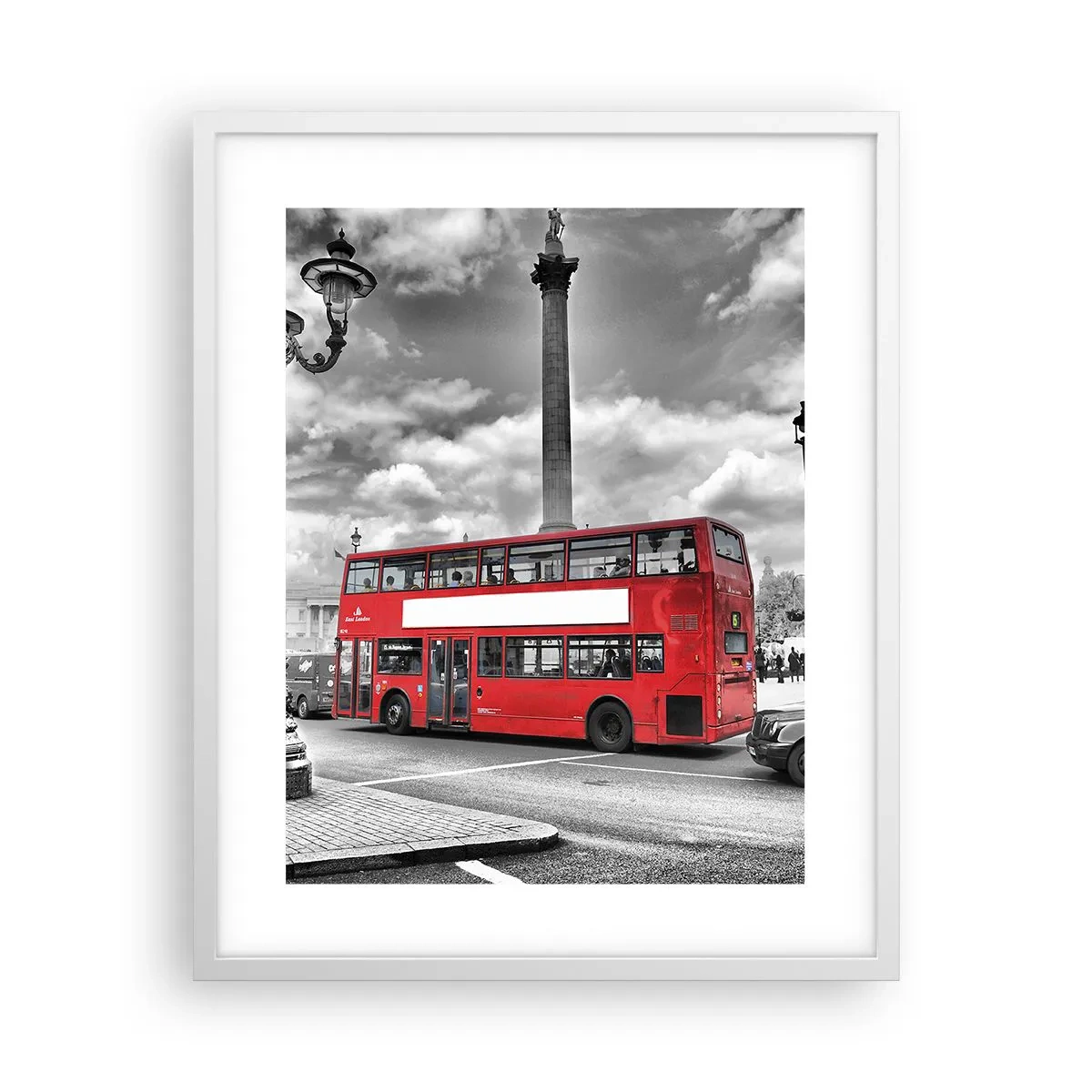 Affisch i vit ram - Stadens riktiga blodomlopp - 40x50 cm