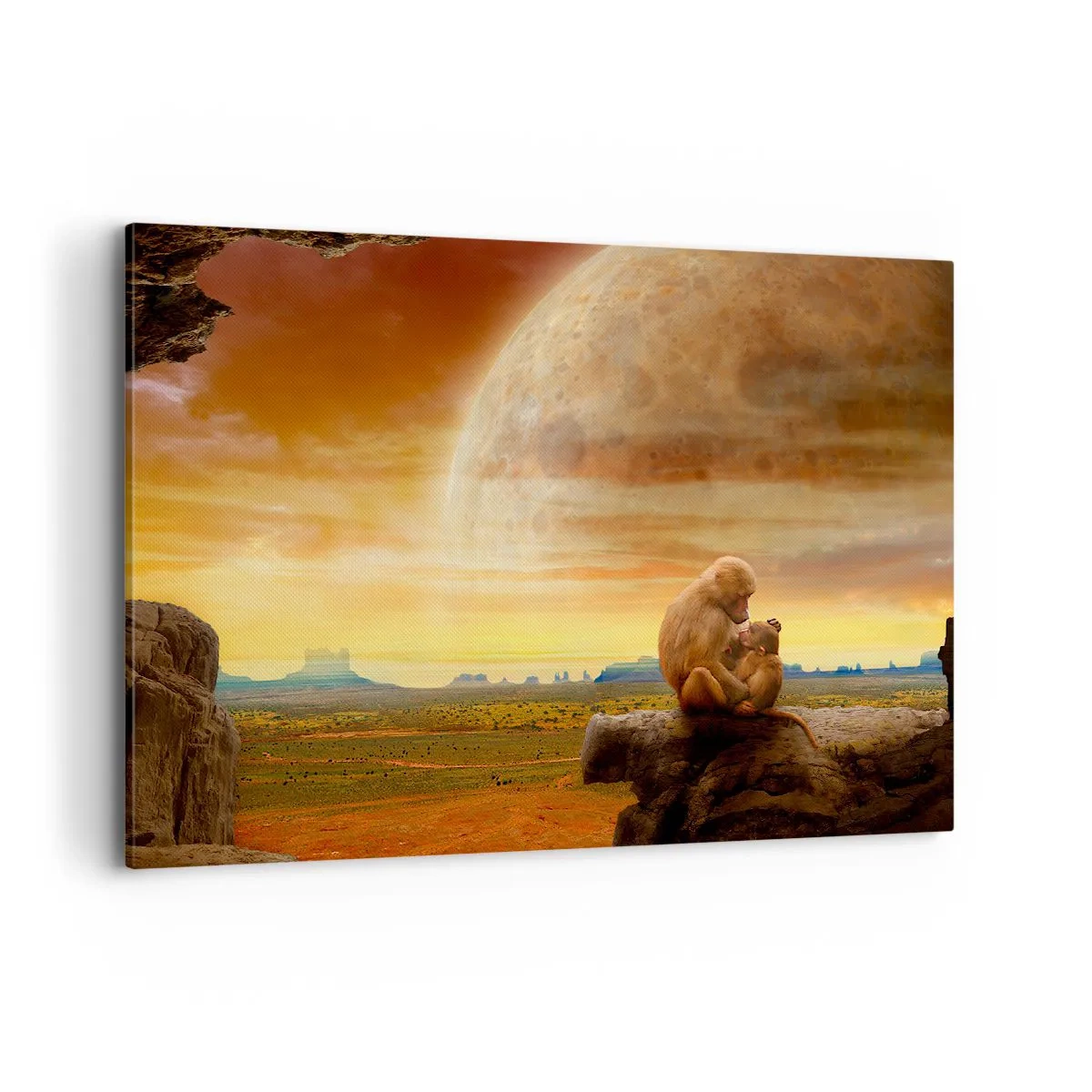 Canvastavla - Bild på duk - Samma kärlek överallt - 100x70 cm