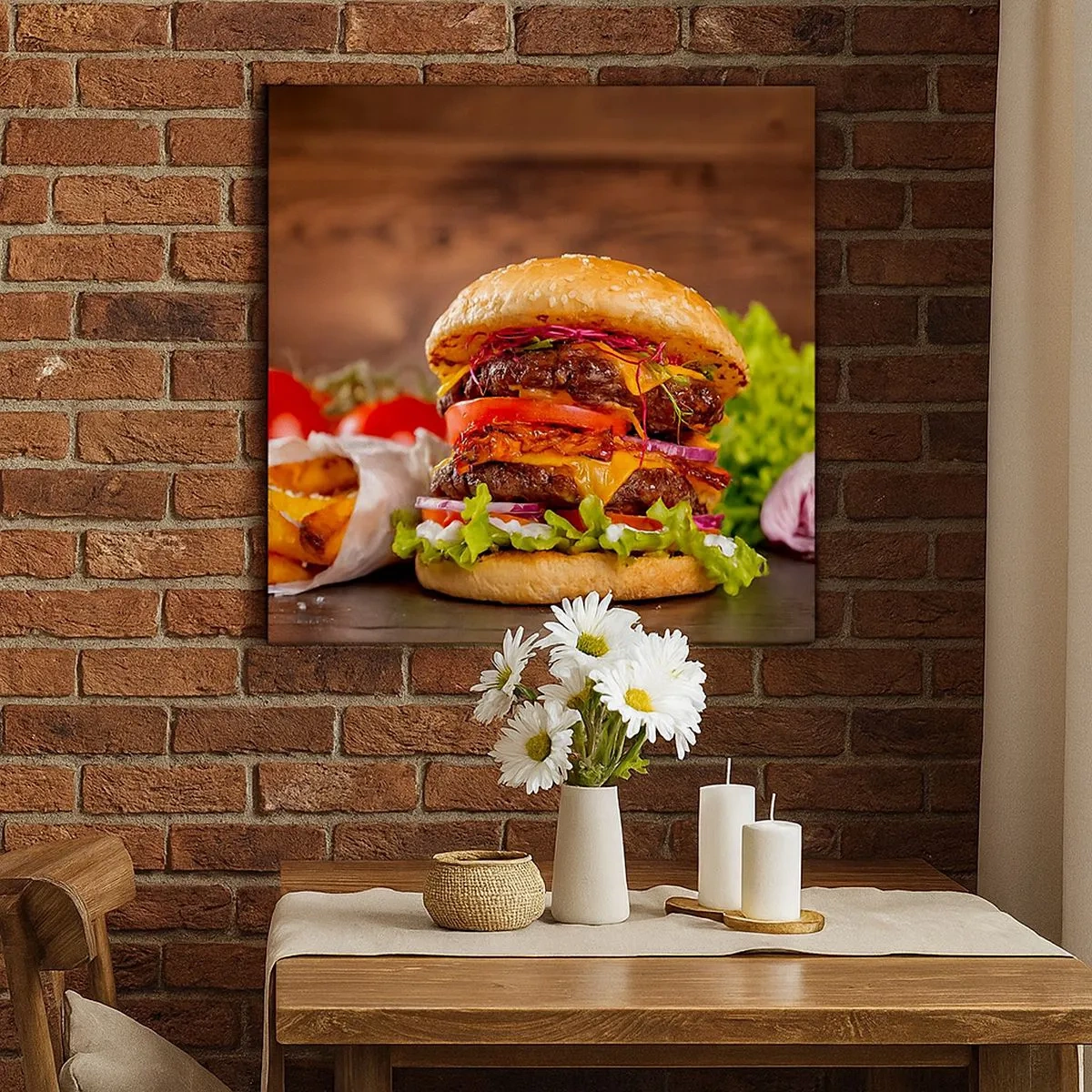 Canvastavla - Bild på duk - Förbjuden frukt - 30x30 cm