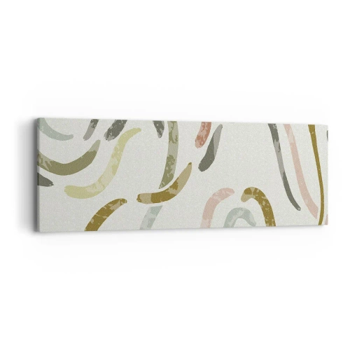 Canvastavla - Bild på duk - Abstraktionens glada dans - 90x30 cm