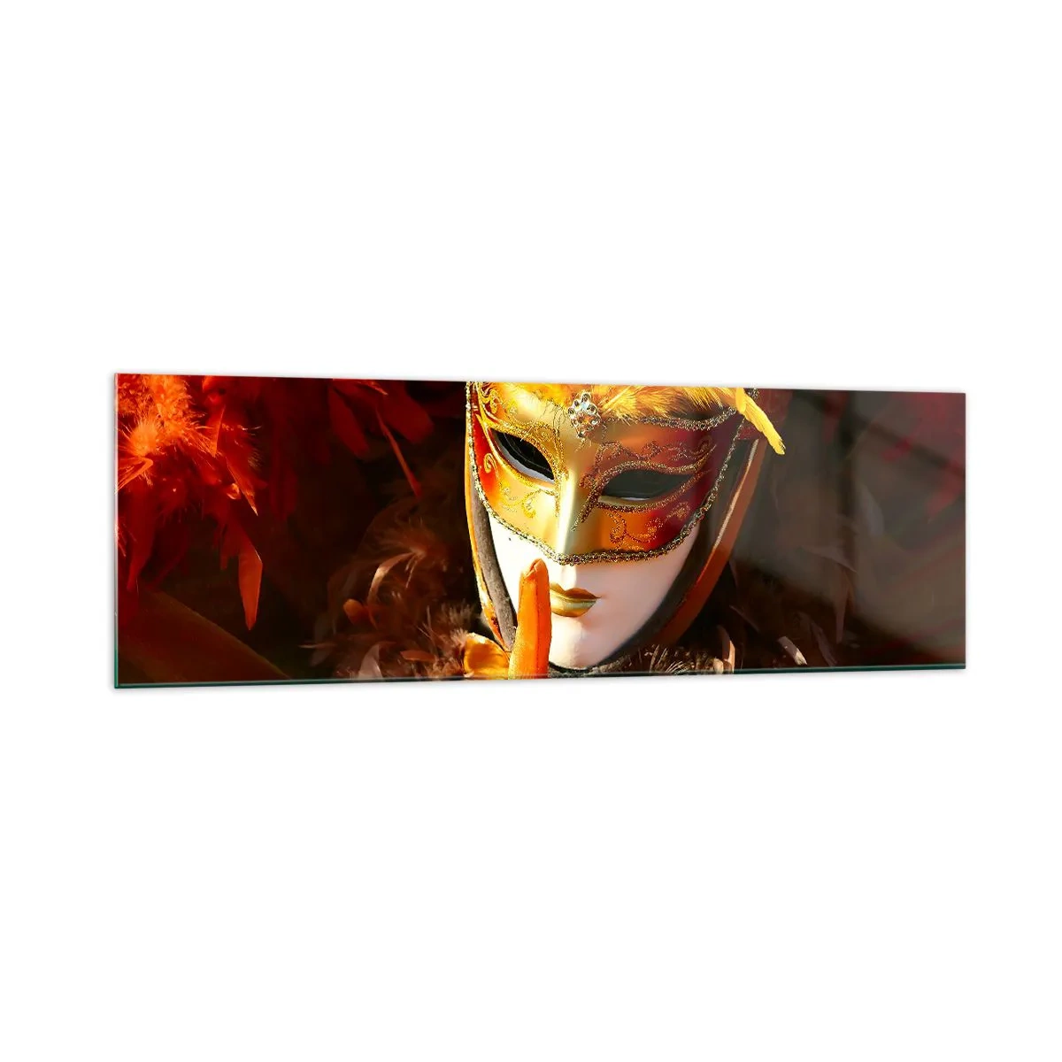 Glastavla - Bild på glas - Hemligheten är en del av spelet - 160x50 cm