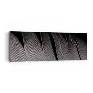 Canvastavla - Bild på duk - Fjäder - en underbar konstruktion - 90x30 cm