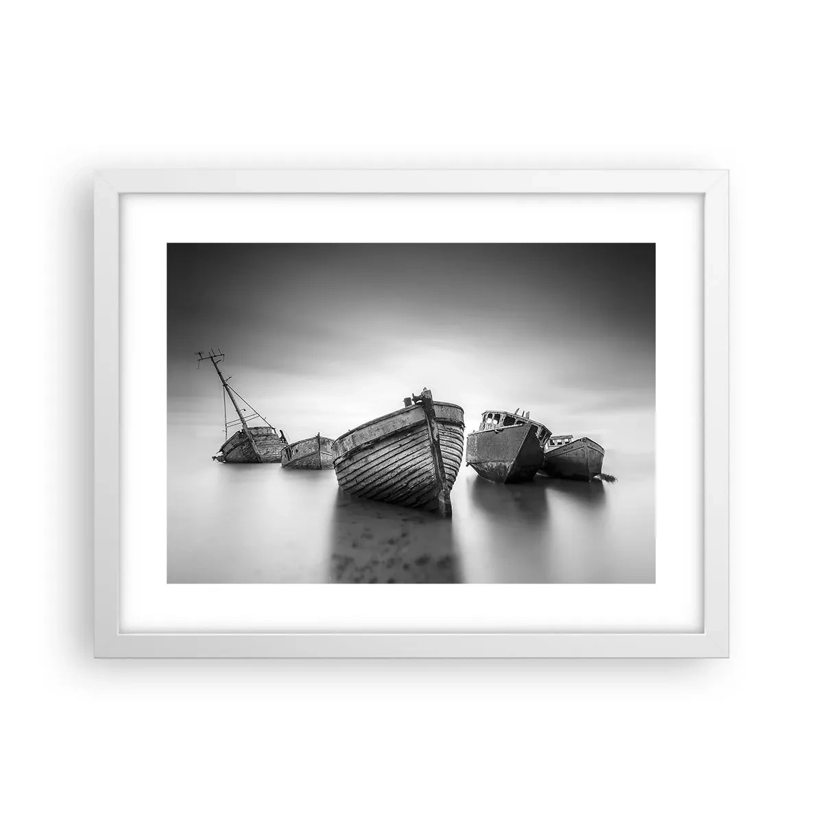 Affisch i vit ram - Bara minnen... - 40x30 cm