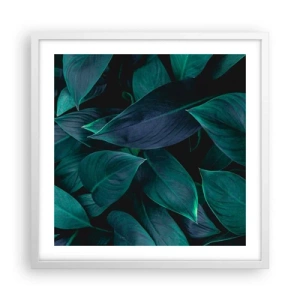 Affisch i vit ram - Grönskan själv - 50x50 cm