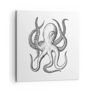 Canvastavla - Bild på duk - Dansar med vågorna - 60x60 cm