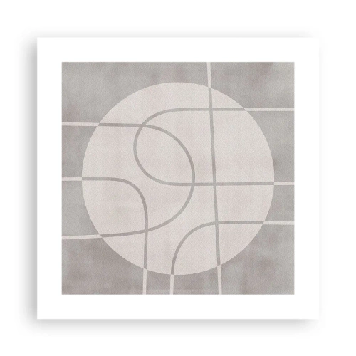 Affisch - Cirkulärt och rakt fram - 40x40 cm