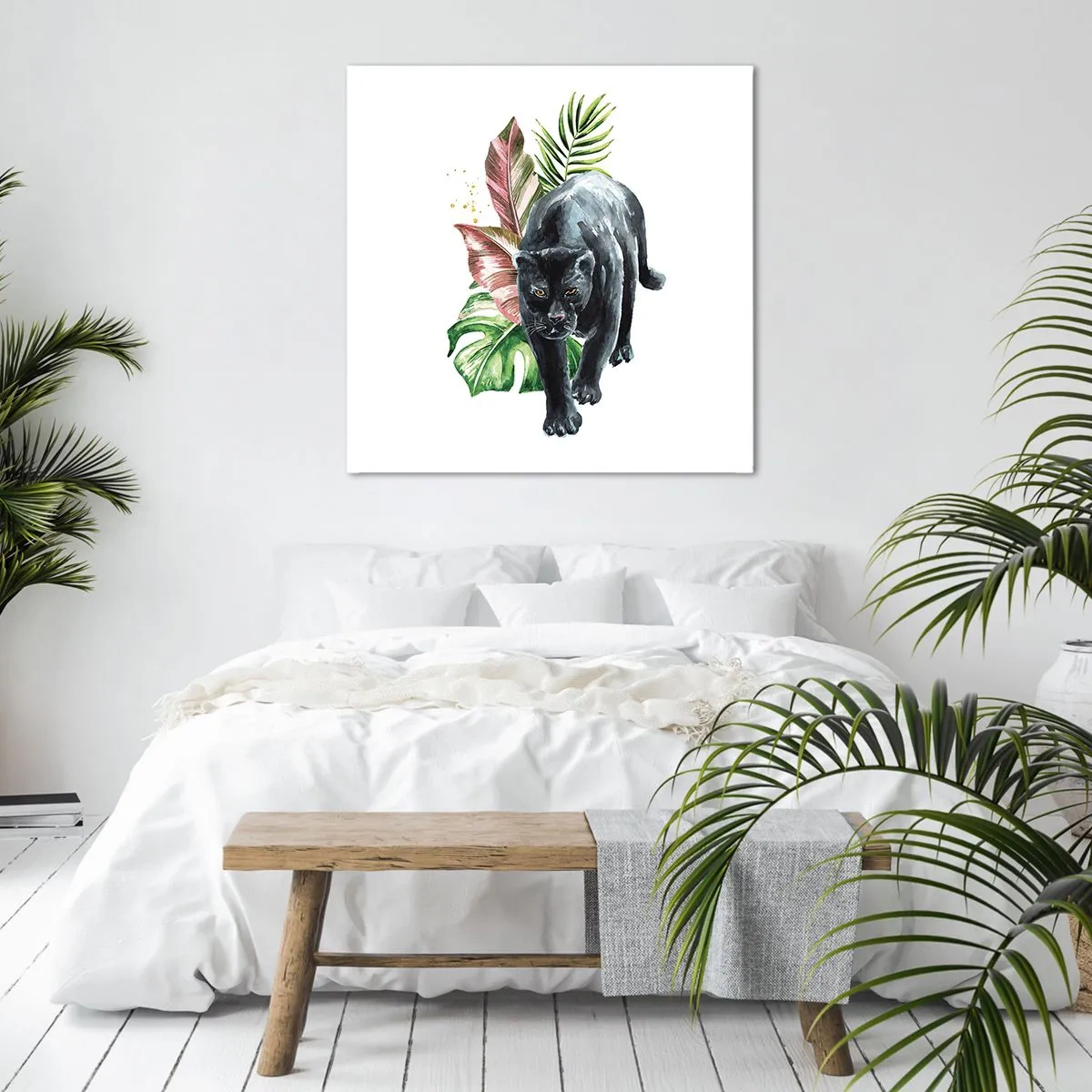 Canvastavla - Bild på duk - Vilt hjärta - 40x40 cm