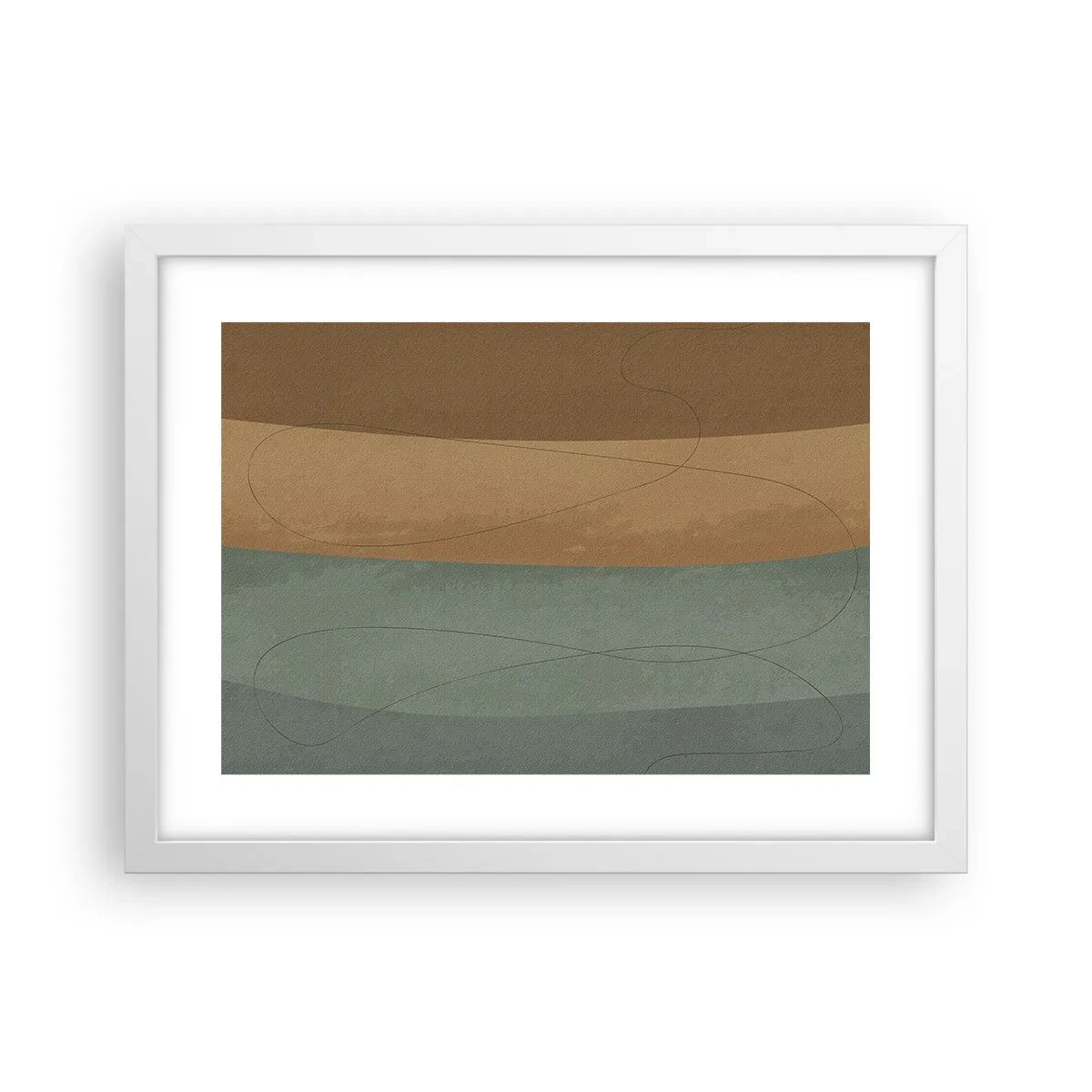 Affisch i vit ram - Horisontell komposition - 40x30 cm