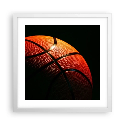 Affisch i vit ram - Vacker som planeten - 40x40 cm