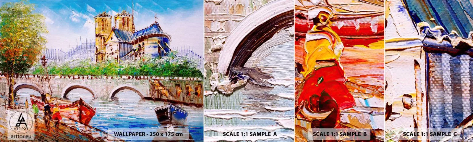 Fototapet Prov Standard Eco - Deras tid är aldrig förbi - Stad, Paris, Arkitektur - 100x30 cm