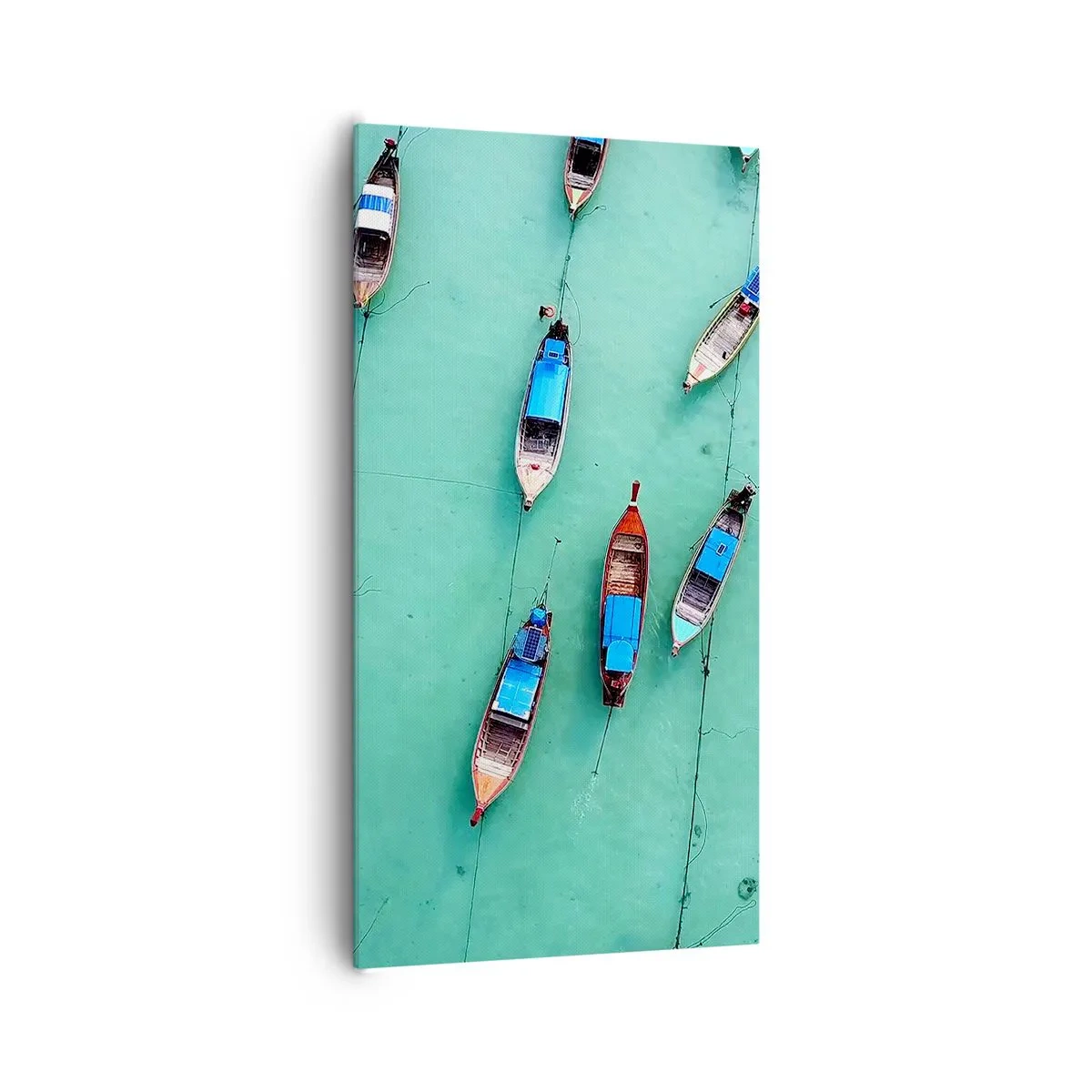 Canvastavla - Bild på duk - Under en glad väntan - 65x120 cm