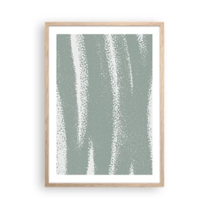 Affisch i ram av ljusek - Abstraktion i vinterstämning - 50x70 cm